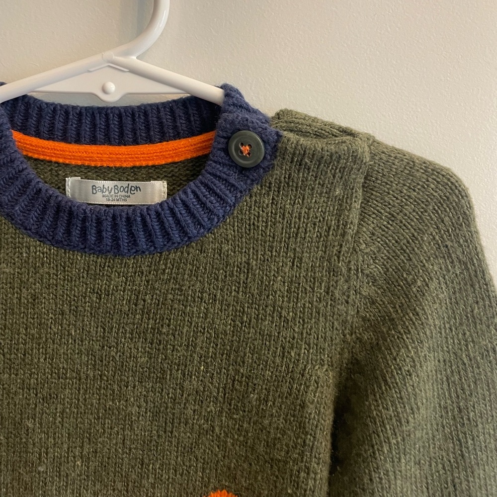 Baby Boden 18-24 Month Fox Sweater Cashmere Blend - Picture 5 of 6